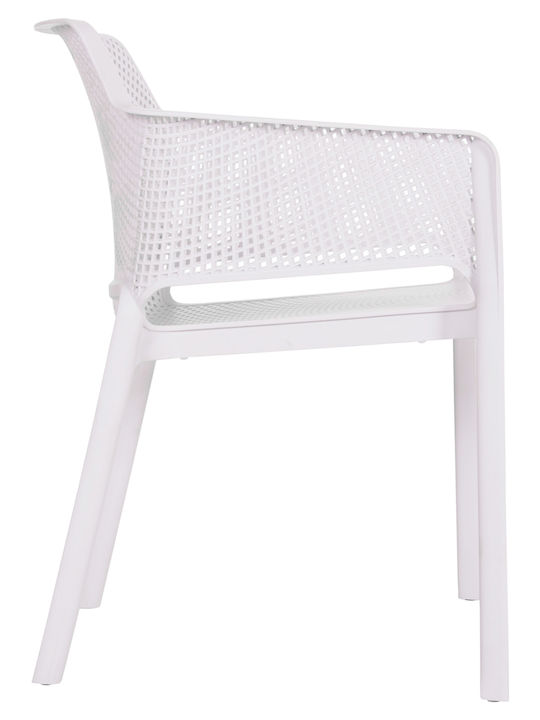 Outdoor Chair Polypropylene John White 59x58x79cm