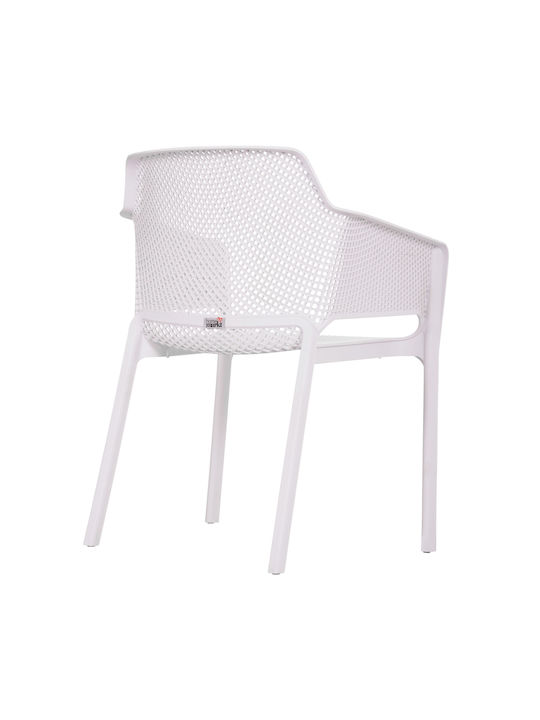 Outdoor Chair Polypropylene John White 59x58x79cm