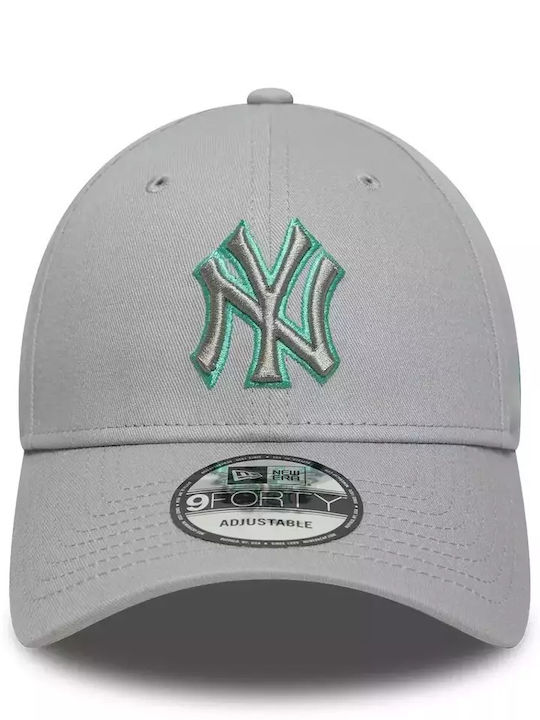 Регулируема шапка New Era New York Yankees Team Outline 9forty Унисекс Памук Сива 60667391