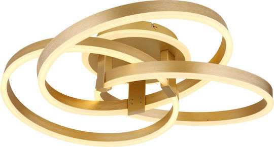 Globo Lighting Πλαφονιέρα Οροφής 60εκ. Χρυσή