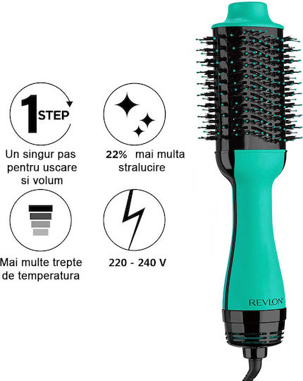 Revlon One-step Ceramic Electric Brush with Air for Straightening and Curls 800W