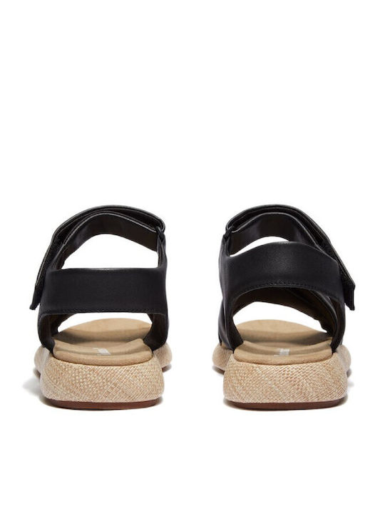 Women's Flat Sandals in Black Color