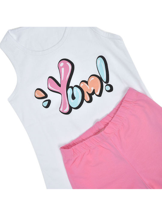 Kinder-Set mit Shorts Sommer 2Stück White