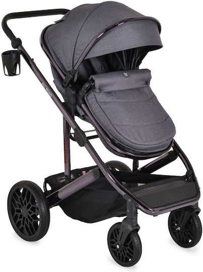 Moni All Road Adjustable 2 in 1 Baby Stroller Suitable for Newborn Grey 13.6kg