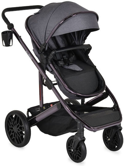 Moni All Road Adjustable 2 in 1 Baby Stroller Suitable for Newborn Grey 13.6kg