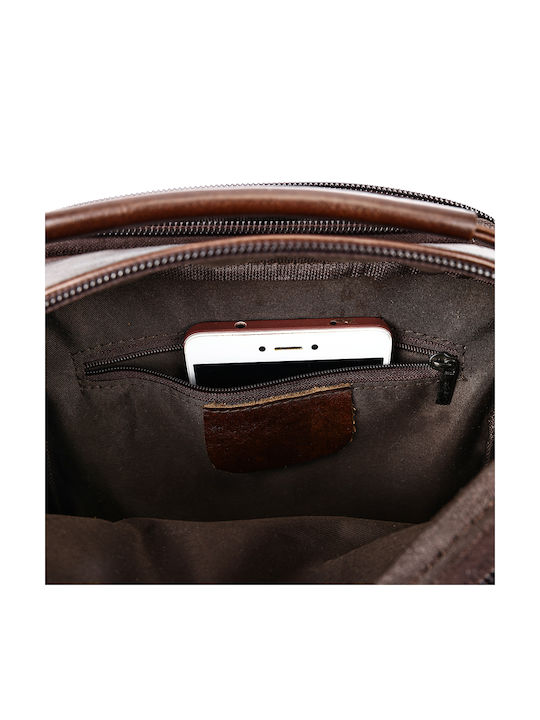 Piele Geantă pentru bărbați De umăr / tip crossbody Maro