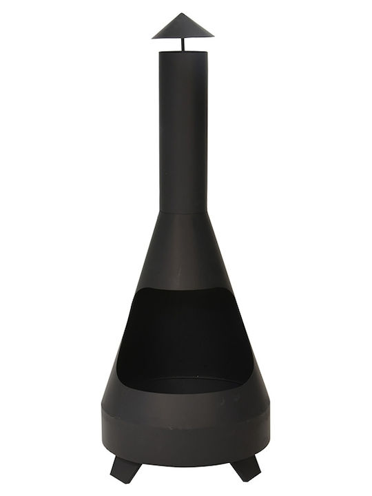 Firepit Black 44x44x118cm