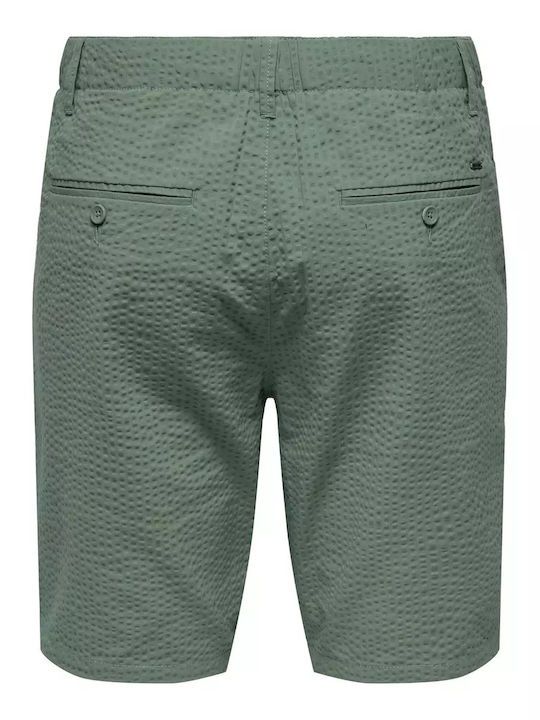 Ανδρική Βερμούδα Chino Dusty Olive