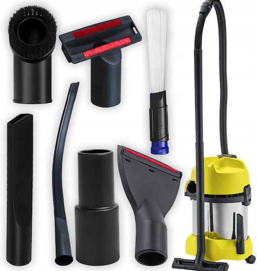 Set 7 Accesorii Newevo Piese și accesorii pentru aparate de curățat Diametru 32-39 Mm Include Adaptor 35-39 Mm Calitate Materiale Durabile Universal Negru