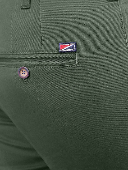 Παντελόνι Chino σε Slim Εφαρμογή Πράσινο