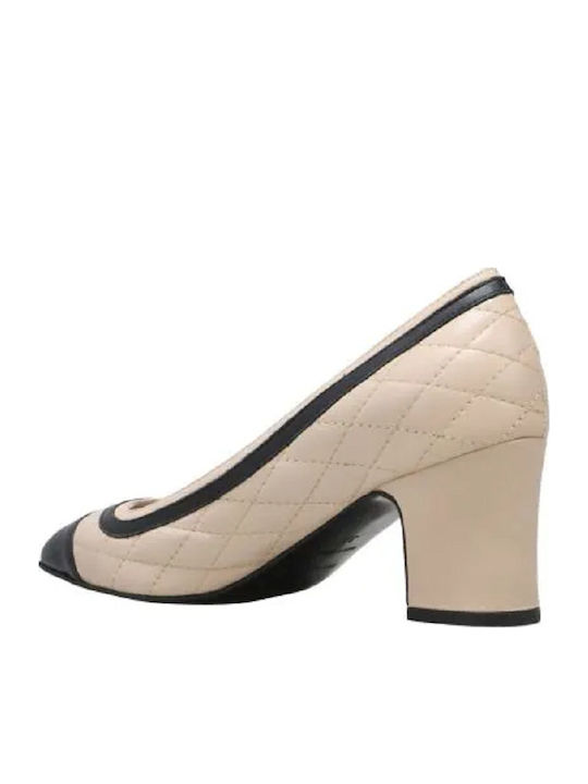 Leder Pumps Schwarz
