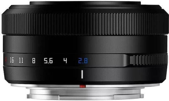 TTArtisan Crop Camera Lens 27mm f/2.8 Pancake for Fujifilm X Mount Black