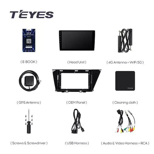 Navigație auto Teyes CC3 2K Kia Niro 2016-2019 6+128GB 9.5" QLED Octa-core 2GHz Android 4G Bluetooth 5.1 DSP