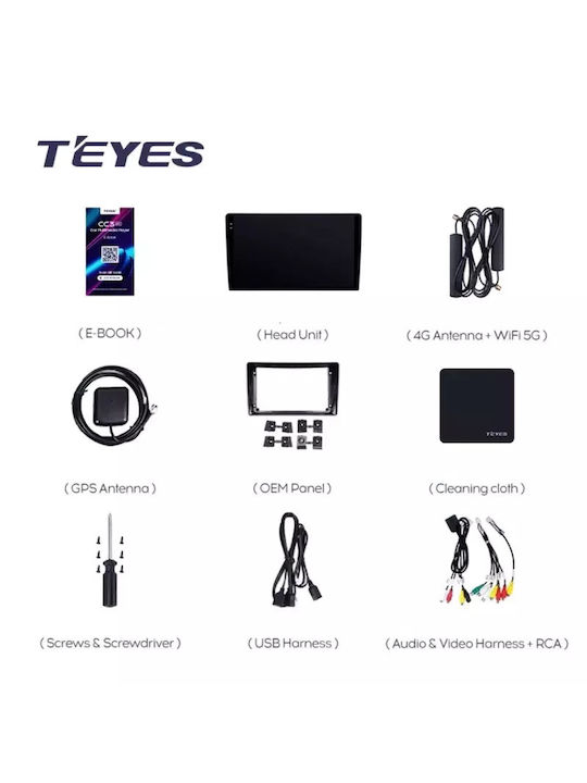 Teyes Cc3 2k Car Navigation Hyundai I40 2011–2019 4+32gb 9.5" Qled Octa-core 2ghz Android 4g Bluetooth 5.1 Dsp