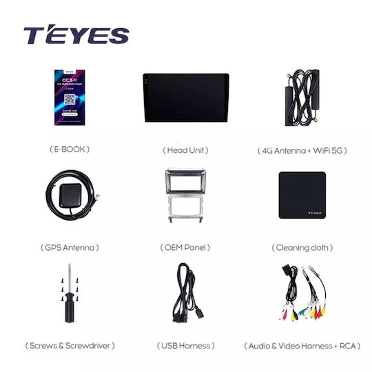 Teyes Cc3 2k Auto-Navigation Hyundai Ix55 2006-2015 4+32GB 9,5" QLED Octa-Core 2GHz Android 4G Bluetooth 5.1 DSP