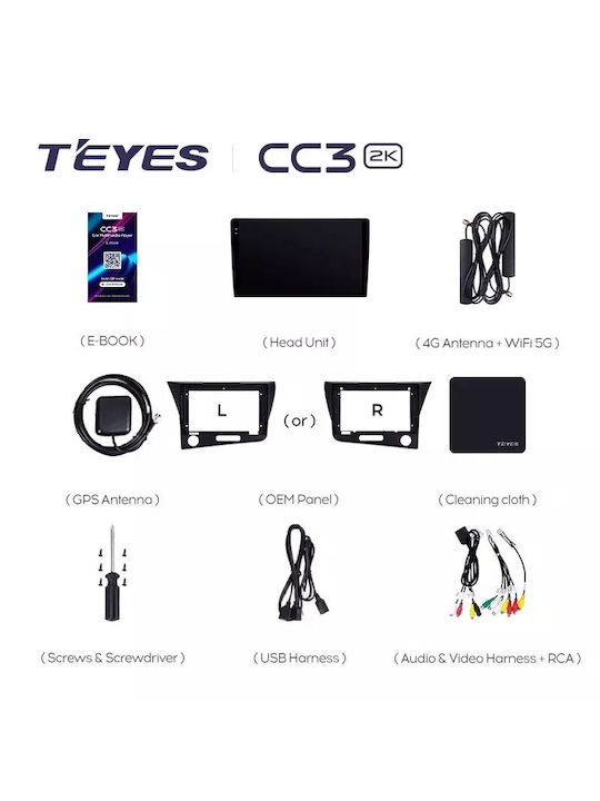 Teyes Cc3 2k Navigație Auto Honda Cr-z 2010-2014 4+32gb 9.5" Qled Octa-core 2ghz Android 4g Bluetooth 5.1 Dsp