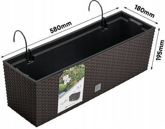 Set 3 Ghivece Suport Metal Imitatie Ratan Maro 58x18x19.5 Cm Rato Case W Set 3 Ghivece Suport Metal Imitatie Ratan Maro 58x18x19.5 Cm Rato Case W