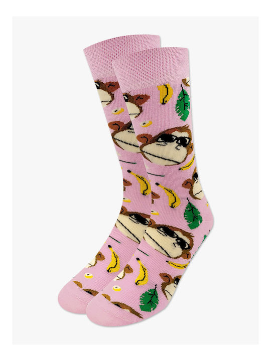 Cotton Sock with Monkey Banana Design Nodo