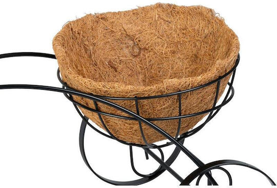 Metal Plant Pot Support Mercaton Bicycle Model Basket 30x48x30 cm