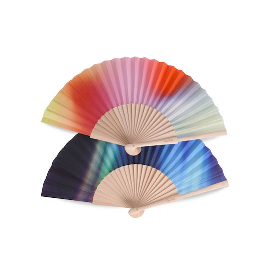 Helio Ferretti Psychedelic Βεντάλια Μπλε