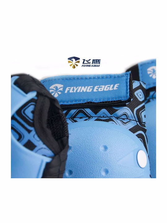 Flying Eagle Kind Schutzausrüstung Set für Rollers Blau