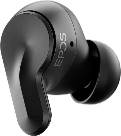 Epos Adapt E1 In-ear Bluetooth Handsfree Earphones with Sweat Resistance and Charging Case Scandinavian Black