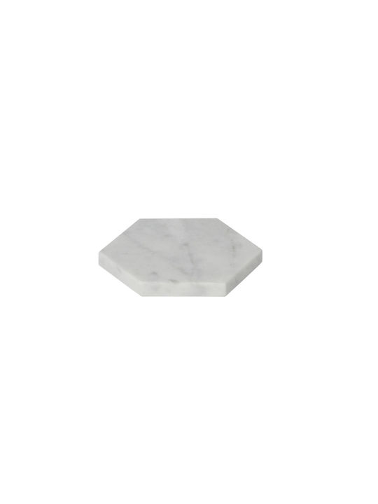 Andrea House Σουβέρ Πέτρινο Λευκό 10x10cm 4τμχ Andrea House Σουβέρ Πέτρινο Λευκό 10x10cm 4τμχ