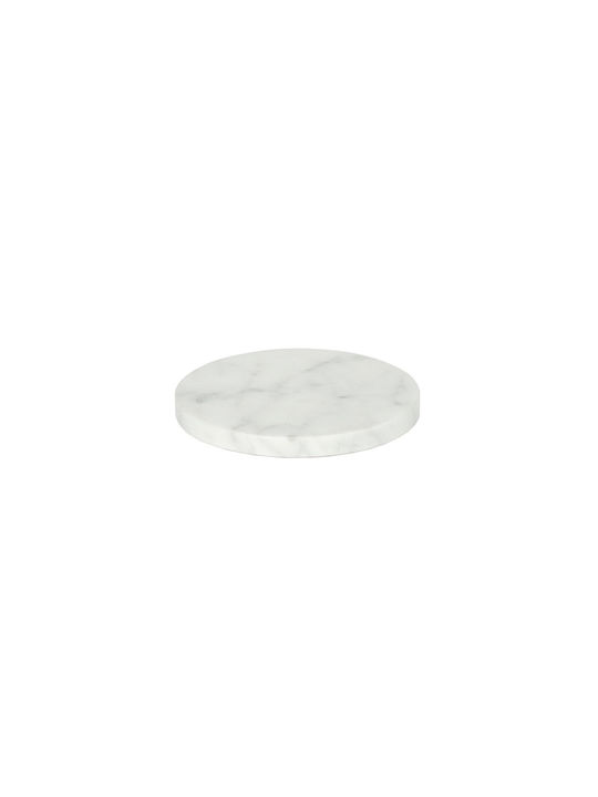 Andrea House Στρογγυλό Σουβέρ Πέτρινο Λευκό 10cm 4τμχ Andrea House Στρογγυλό Σουβέρ Πέτρινο Λευκό 10cm 4τμχ