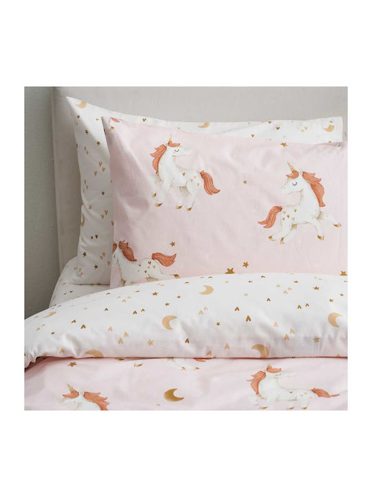 Vesta Home Σετ Μονά Kelly Ροζ 170x260cm