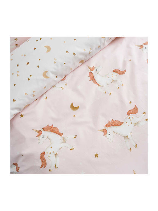 Vesta Home Set Single Cotton Sheets Kelly Pink 170x260cm 3 Pieces
