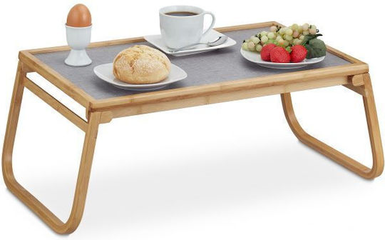 Relaxdays Bamboo Δίσκος Σερβιρίσματος 23x60x33cm