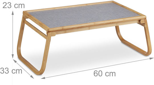Relaxdays Bamboo Δίσκος Σερβιρίσματος 23x60x33cm