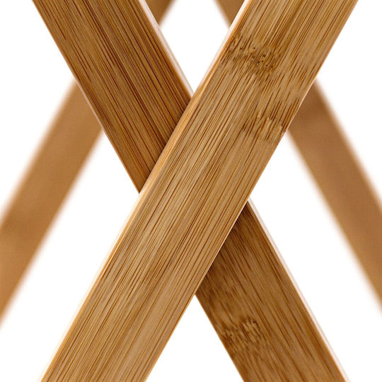 Relaxdays Bambus Dreptunghiular Tavă de Servire din Bamboo în Culoare Maro 63.5x55x35cm 10019136 1buc