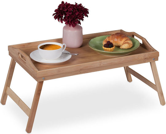 Relaxdays Bamboo Δίσκος Σερβιρίσματος 25x60x30cm