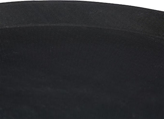 Relaxdays Plastic Rotund Tavă de Servire Antiderapant în Culoare Negru 35cm 10027282 1buc