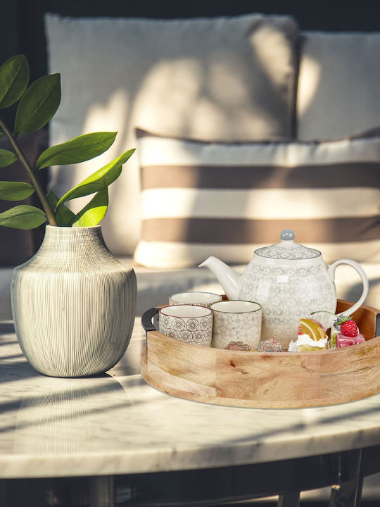 Relaxdays Bamboo Δίσκος Σερβιρίσματος 35cm