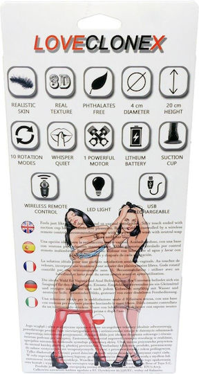 Realistisch Vibrator mit Fernbedienung Fleisch