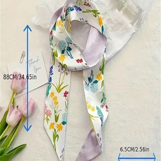 Set aus 6 Haarbändern mit Blumenmuster