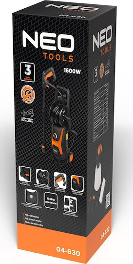 Neo Tools Hochdruckreiniger Strom 1600W mit Druck 135bar und Metallpumpe
