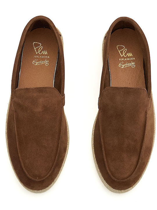 Wildleder Herren Mokassins in Braun Farbe