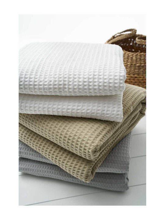 King-Size Piqué-Waffeldecke 1080 300gr Vesta Home 230×250 Terrakotta