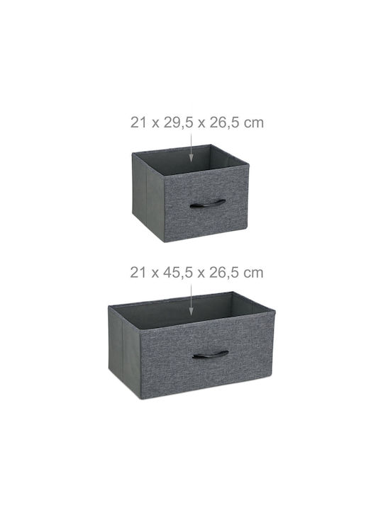 Sertar de depozitare din metal și material textil cu 8 sertare L100xW30xH78.5buc