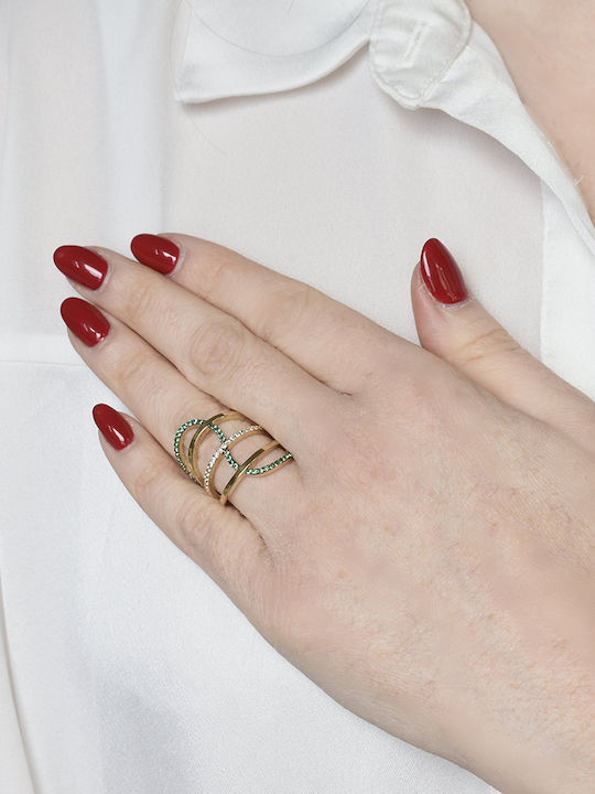 Antwnakakis Ring made of Gold 14K