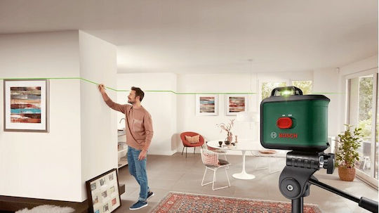 Bosch UniversalLevel 360 Premium Set Самонивелиращо Линейно Лазерен нивелир Зелен лъч 1.5V с Работен обхват 24м