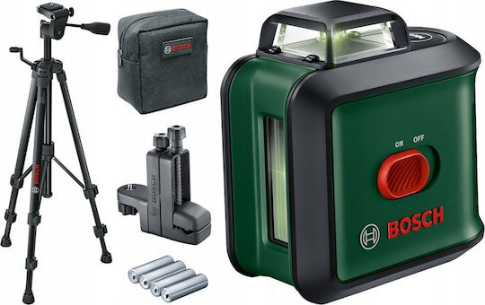Bosch UniversalLevel 360 Premium Set Самонивелиращо Линейно Лазерен нивелир Зелен лъч 1.5V с Работен обхват 24м