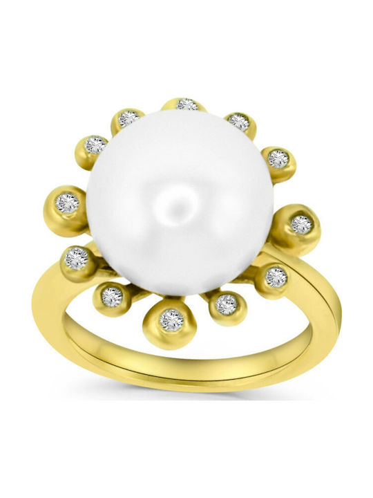 Antwnakakis Femeie Inel din Aur 14K