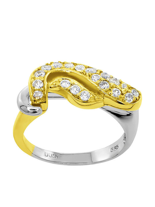 Antwnakakis Дамски Пръстен от Бяло злато 14K