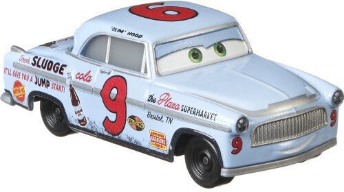 Mattel Disney Cars Slim Hood Car 1:55 For 3+ Years