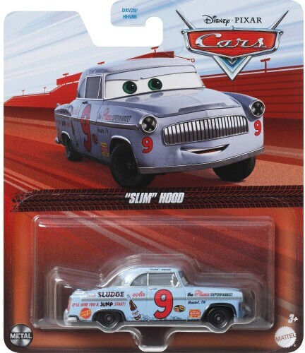 Mattel Disney Cars Slim Hood Car 1:55 For 3+ Years