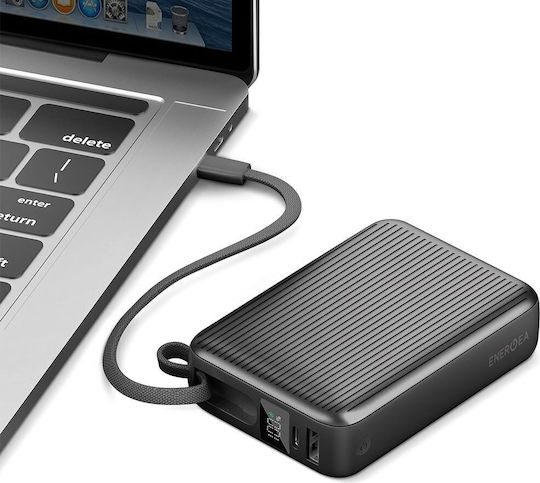 Energea Integra Ultra 45 Power Bank 20000mAh 45W με Θύρα USB-A και Θύρα USB-C Power Delivery / Quick Charge 3.0 Γκρι